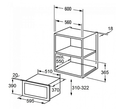 Микроволновая печь CATA MW BI2505DCG WH