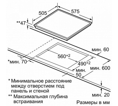 Поверхность BOSCH pke 645q14 e