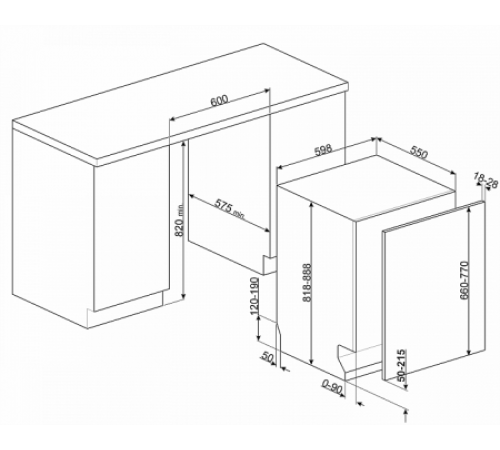 Посудомоечная машина SMEG STL67339L
