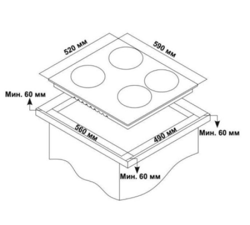 Варочная поверхность DELVENTO V60D24S011
