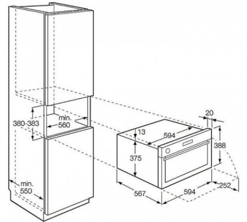Духовой шкаф  AEG ks 8454801 m