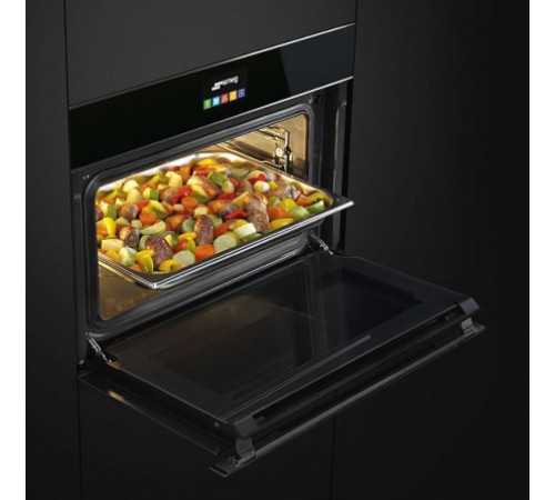 Духовой шкаф электрический компактный SMEG SF4604PVCNX1