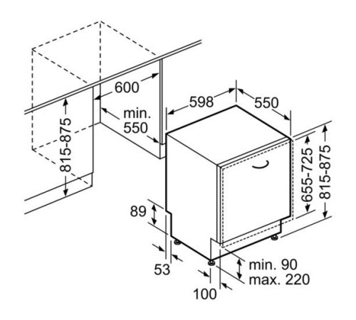 Встраиваемая посудомоечная машина Bosch SMV 46 CX 03 E