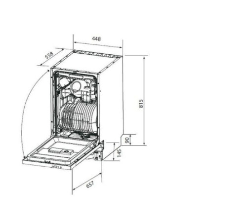 Посудомоечная машина ZUGEL ZDI453