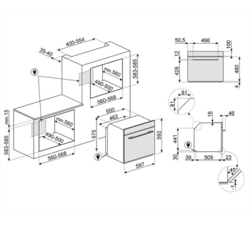 Духовой шкаф SMEG SO6102M2G