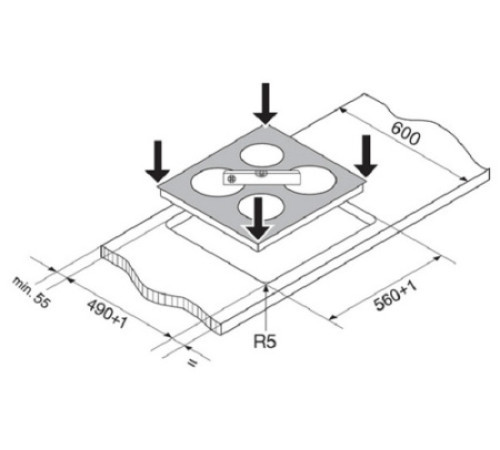 Поверхность WHIRLPOOL akm 254 ix
