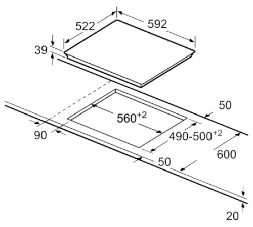 Поверхность BOSCH PKF651FP3E