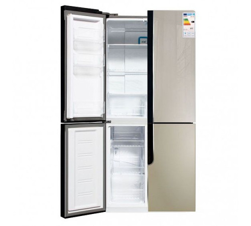 Холодильник Ginzzu NFK-500 стекло шампань