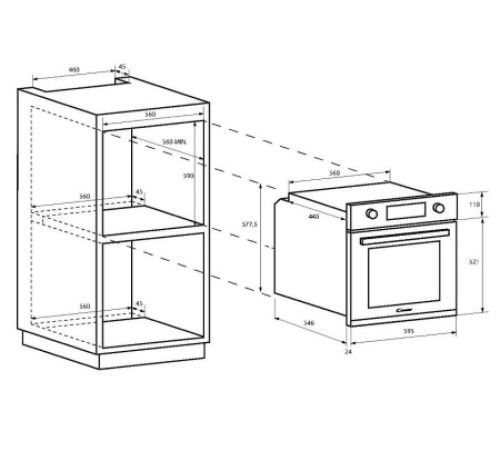 Духовой шкаф CANDY FIDC X100