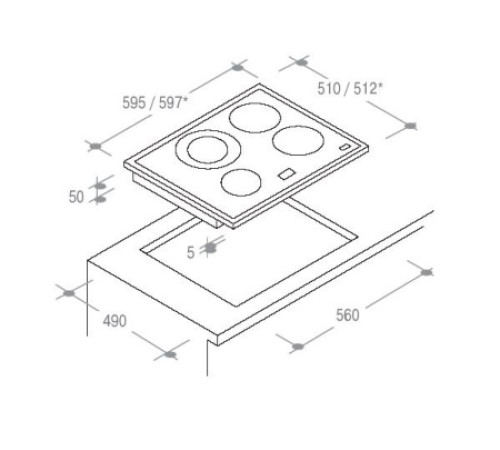 Варочная панель CANDY CLGС64SGBA