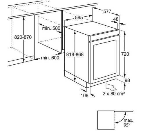 Винный шкаф AEG AWUS040B8B