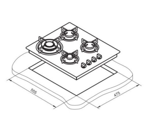 Варочная панель DARINA 1T18 BGM341 11 BG