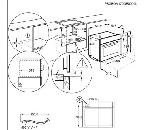 Духовой шкаф ELECTROLUX KVLBE08T