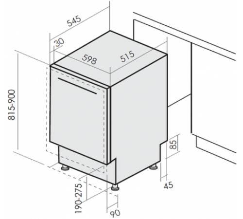 Посудомоечная машина MBS DW-604