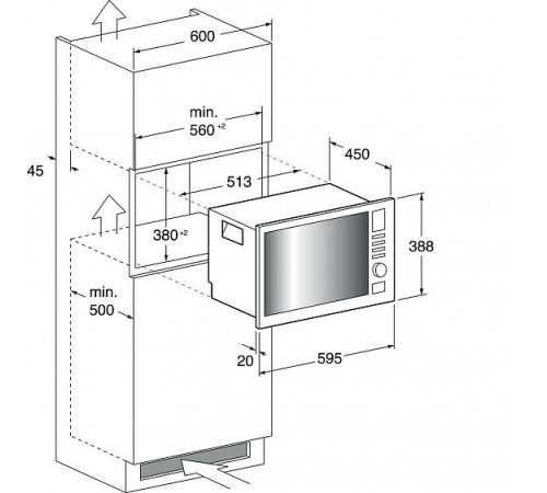 Встраиваемая микроволновая печь Hotpoint-Ariston MWHA 222.1 X