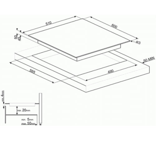 Варочная панель SMEG SE364ETBM