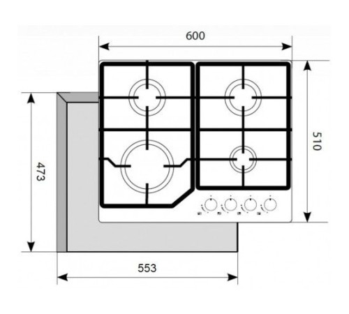 Варочная панель AKPO PGA 604 LGC IV