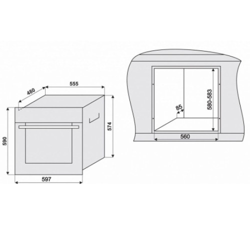 Духовой шкаф KRONASTEEL ige 1662 eg inox