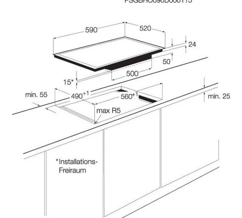 Поверхность AEG hk 683320 fg