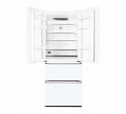 Холодильник TESLER RFD-361I WHITE GLASS