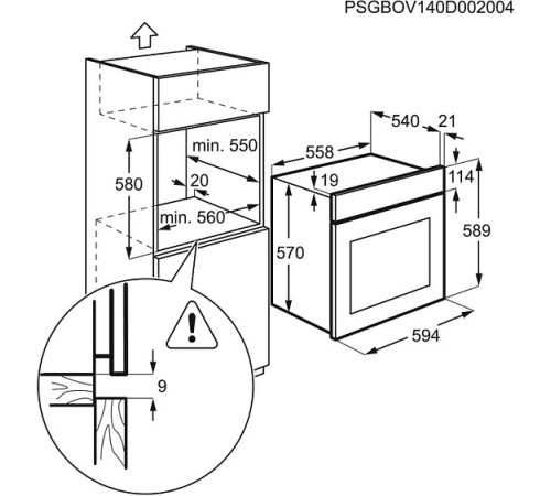 Духовой шкаф ELECTROLUX EZF5C50V