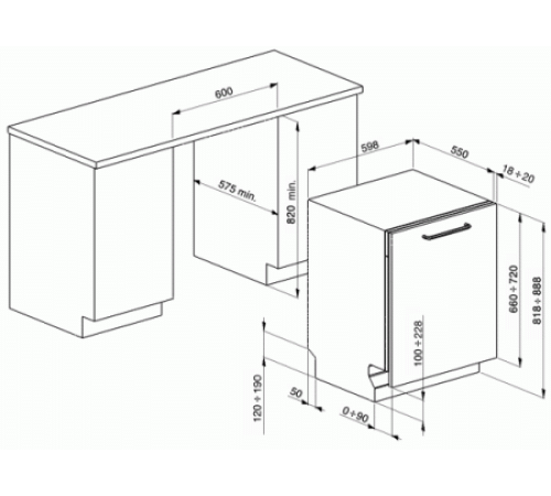 Посудомоечная машина SMEG ST512