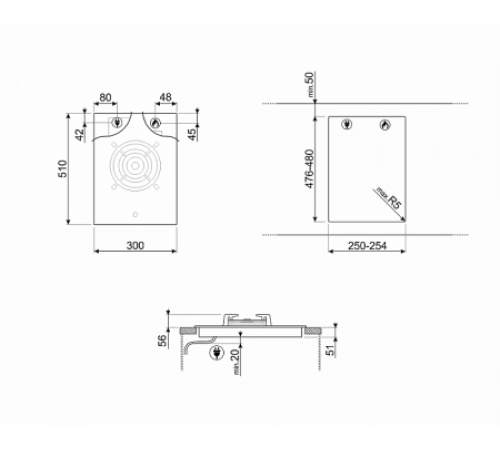 Газовая поверхность SMEG PV331CN