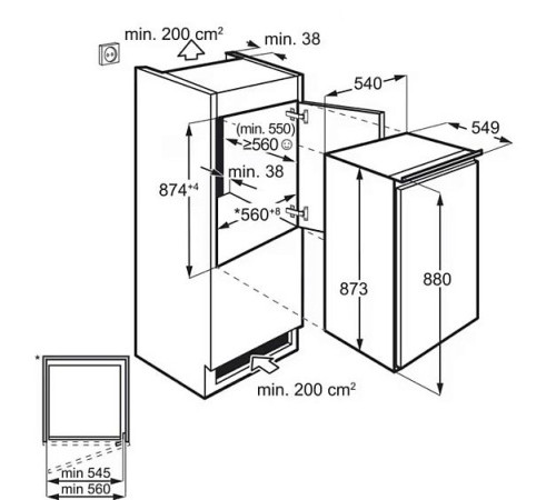 Холодильник ELECTROLUX LFB2AE88S1