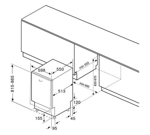 Посудомоечная машина KRONA ROSSA 60 BI