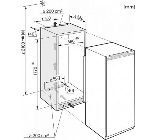 Встраиваемая морозильная камера Miele FNS 37402 I
