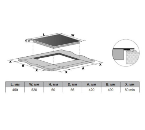 Варочная поверхность DARINA 6Р ЕI 3302 B