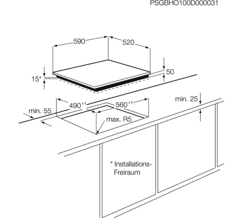 Поверхность ZANUSSI zev 6240 fba