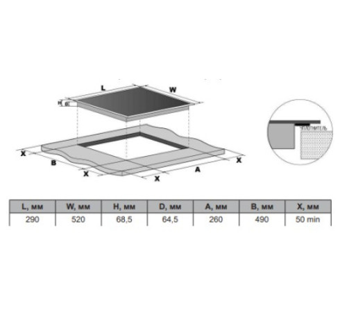 Варочная поверхность DARINA 6Р9 ЕI 528 B
