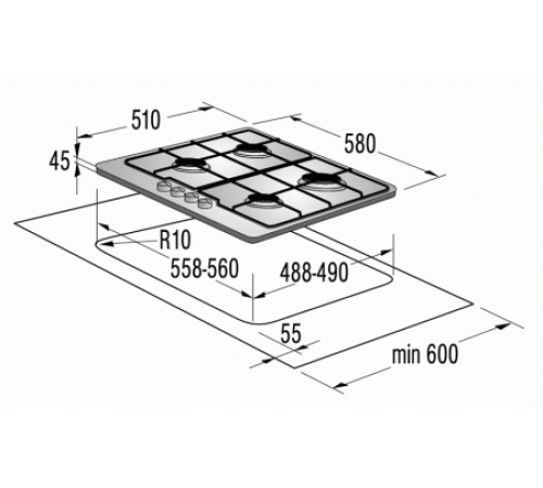 Поверхность GORENJE g 6n5 ax
