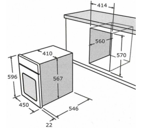 Духовой шкаф NARDI fea 25v09 t