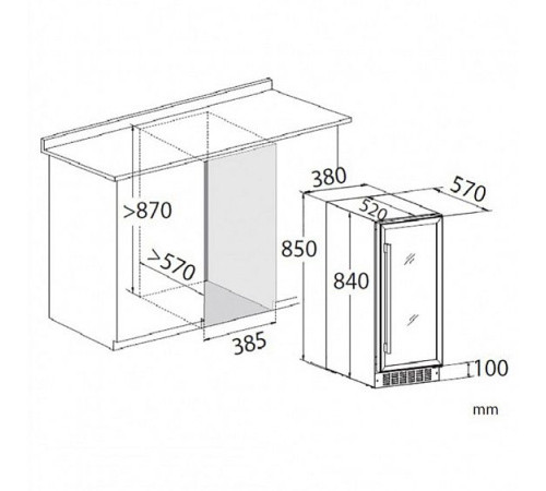 Винный шкаф DUNAVOX dx-32.88sdsk