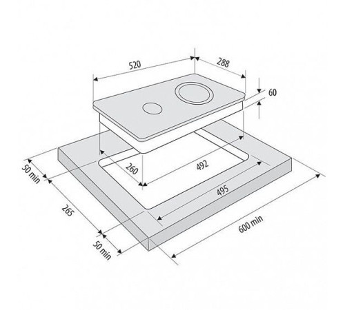 Варочная панель KRONA ORSA 30 BL