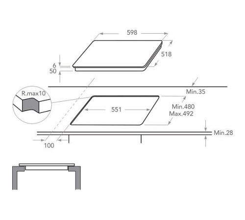 Варочная поверхность KITCHENAID KHIMS 41160