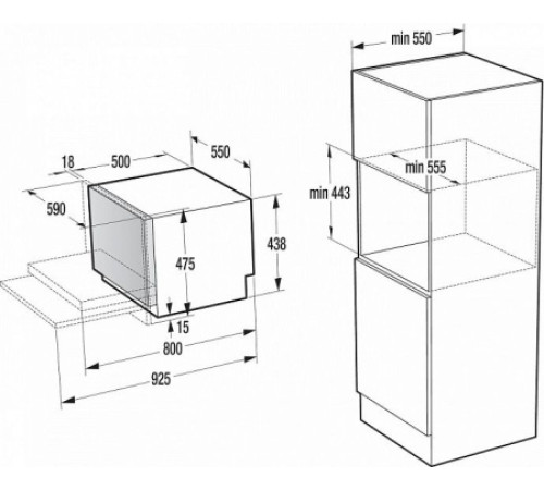 Встраиваемая посудомоечная машина GORENJE GVC63115