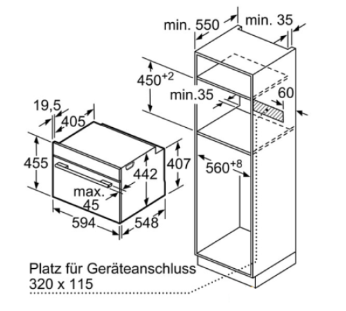 Духовой шкаф Bosch CSG 656BS2 нержавеющая сталь