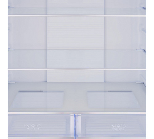 Холодильник TESLER RCD-482I WHITE GLASS