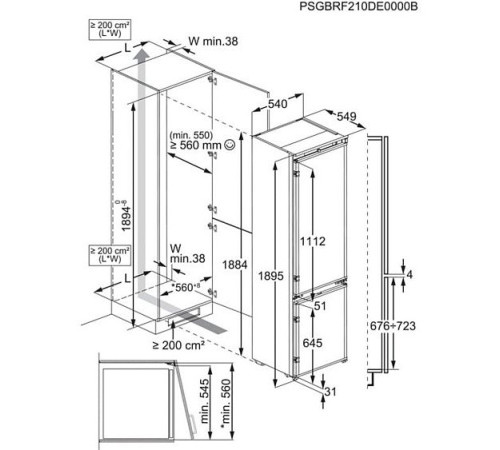Холодильник AEG NSC8M191DS
