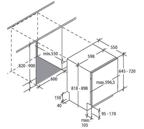 Посудомоечная машина CANDY CDI1DS673-07