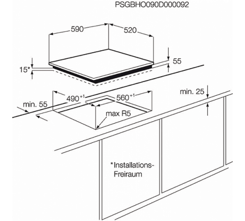 Поверхность AEG hk 654250 fb