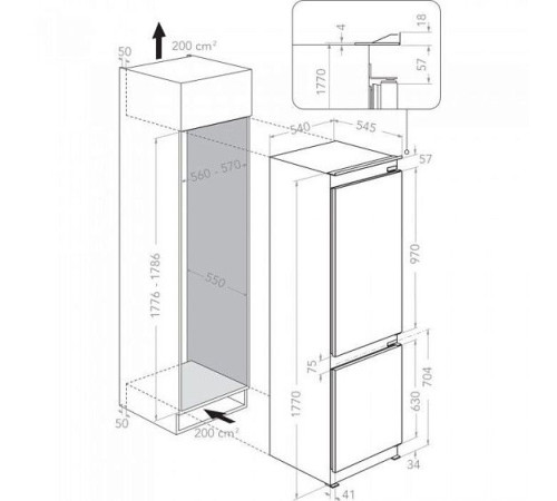 Холодильник KITCHENAID KC18 T632 SP