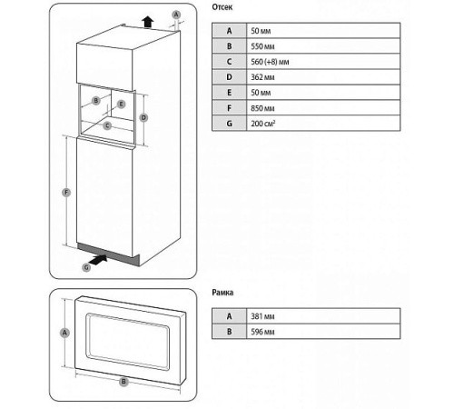 Микроволновая печь SAMSUNG MG20A7118AK/BW