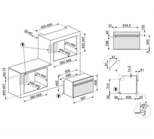 Микроволновая печь SMEG SO4301M0N