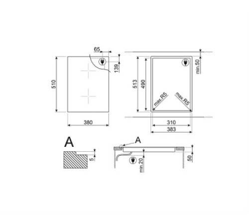 Варочная поверхность SMEG SIM6323R