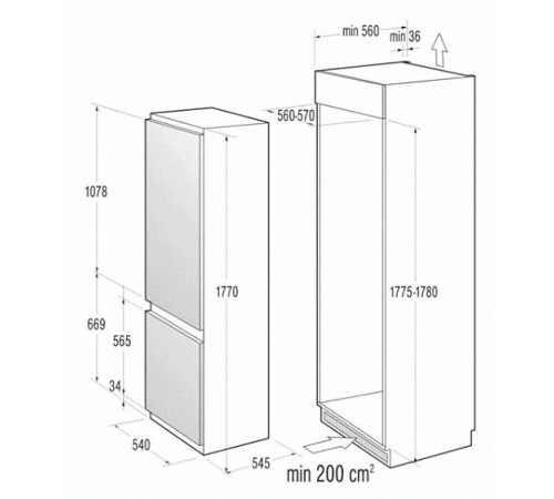Холодильник GORENJE rki 4181 aw