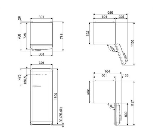 Холодильник SMEG FAB28RDGM5